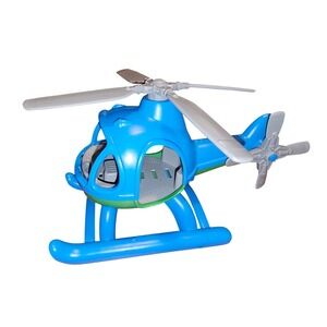 Green Toys Blue and Green Helicopter Recycled Plastic Made in USA Toy Vehicle